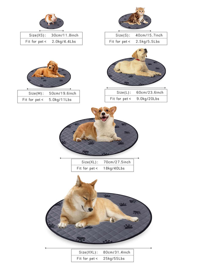 1pc Paw Print Pet Mat - SAFICCO