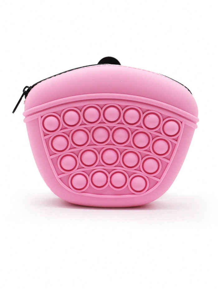 1pc Silicone Pet Treat Pouch For Cat And Dog For Outdoor - SAFICCO