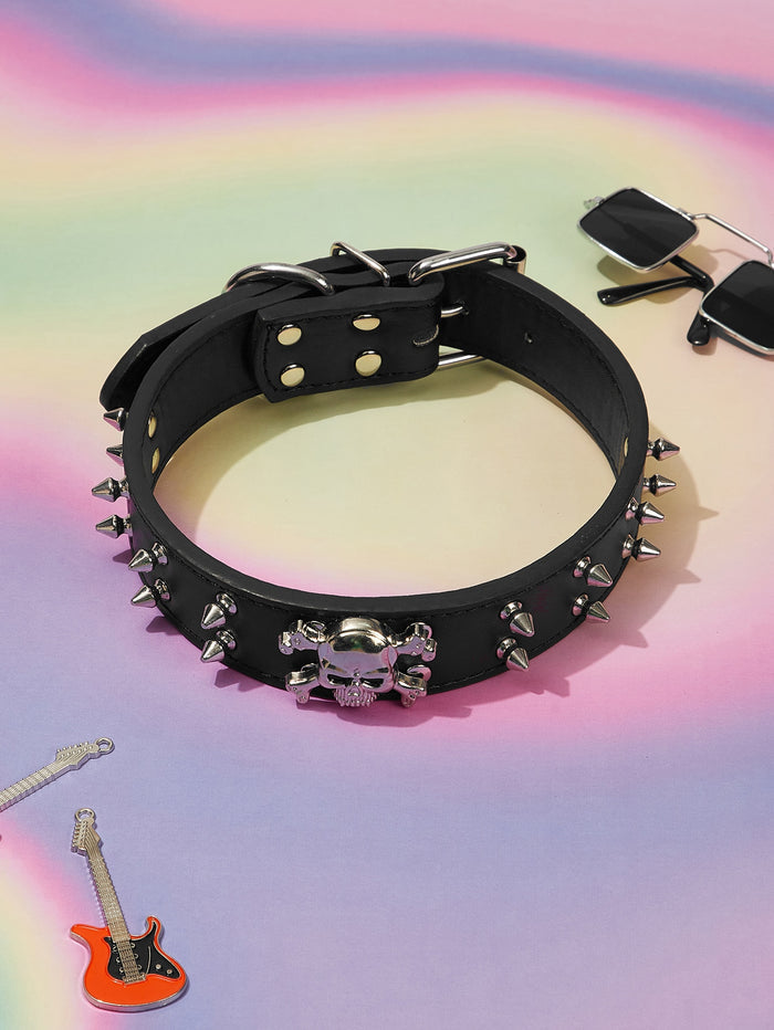 1pc Skeleton Decor Pet Collar - SAFICCO