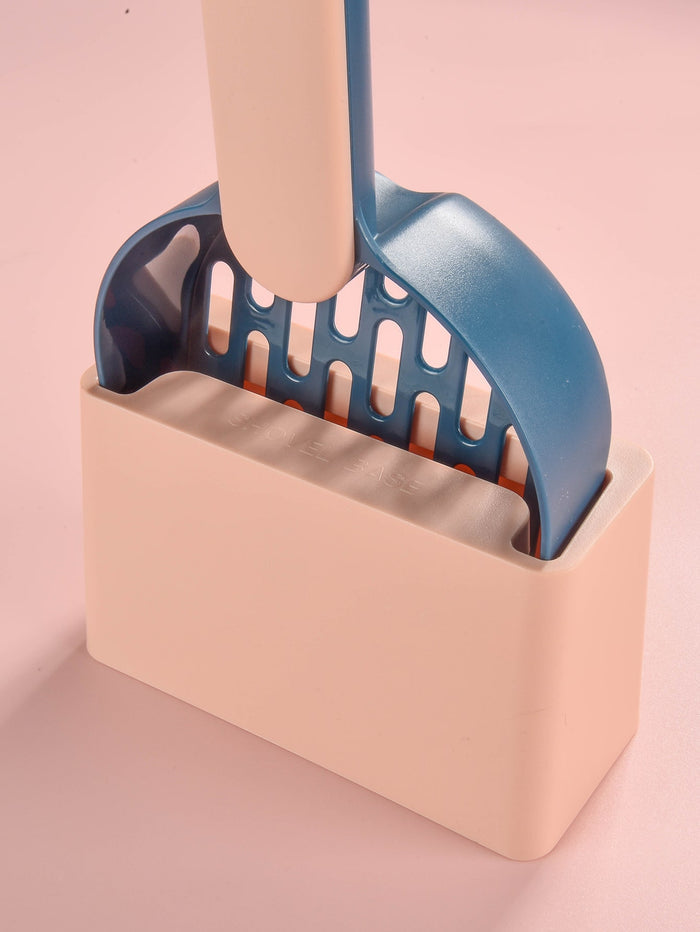 1set Cat Litter Shovel With Holder - SAFICCO
