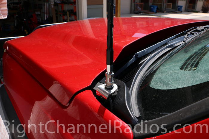 2002-2007 Chevy Hood CB Antenna Mount Installation Location