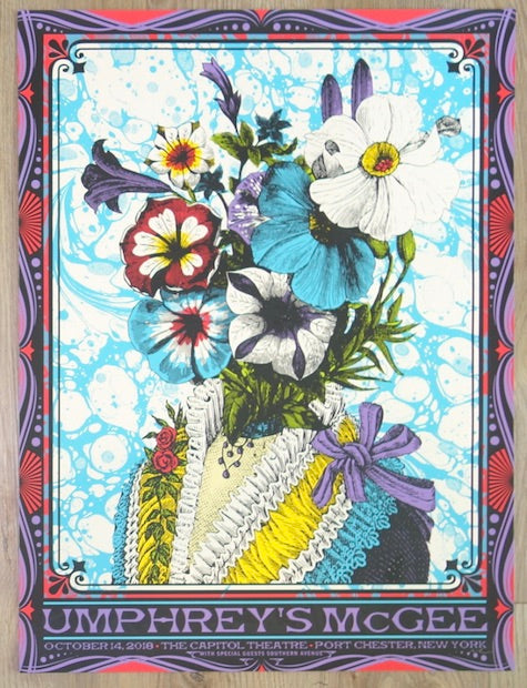 2018 Umphrey's McGee - Port Chester Silkscreen Concert Poster by Nate Duval