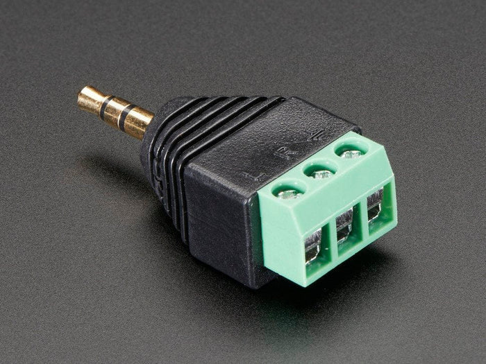 3.5mm (1/8") Stereo Audio Plug Terminal Block by The Pi Hut - The Pi Hut