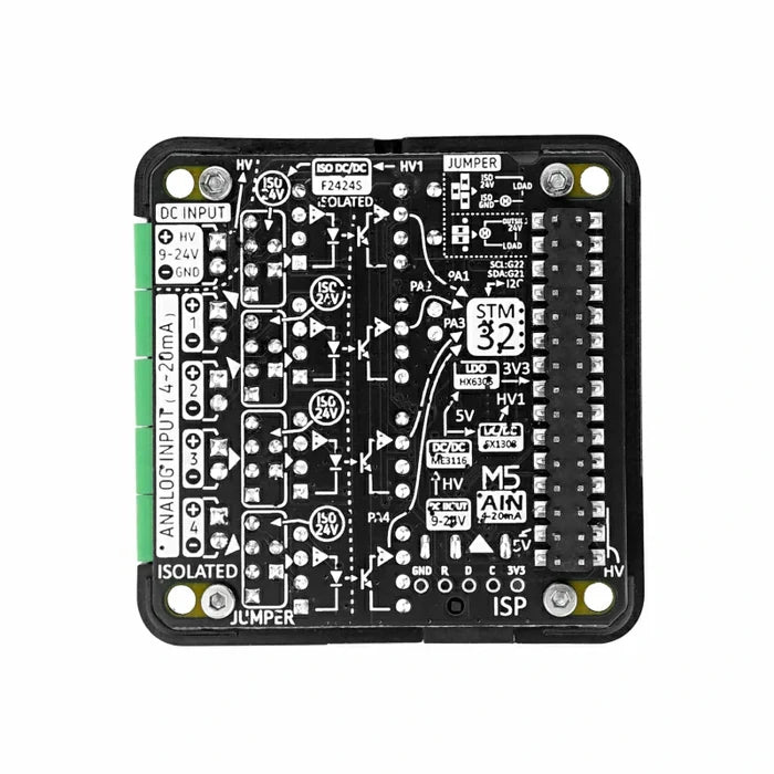 4-Channel Analog to I2C 13.2 Module 4-20mA Input(ST32G030) - m5stack-store