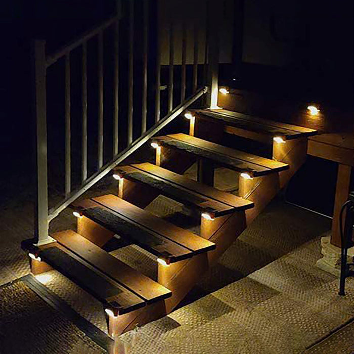 4 Pack SolarPower Deck Lights Outdoor Step Lights Waterproof LED lights-#product_category#-Home Living Store