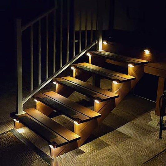 4 Pack SolarPower Deck Lights Outdoor Step Lights Waterproof LED lights-#product_category#-Home Living Store