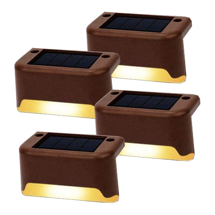 4 Pack SolarPower Deck Lights Outdoor Step Lights Waterproof LED lights-#product_category#-Home Living Store