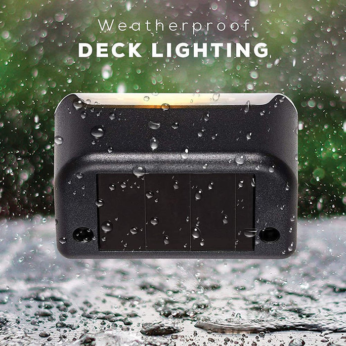 4 Pack SolarPower Deck Lights Outdoor Step Lights Waterproof LED lights-#product_category#-Home Living Store