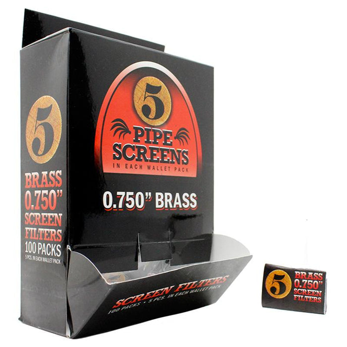 5 Pipe Screens 0.750" 5ct 100pk