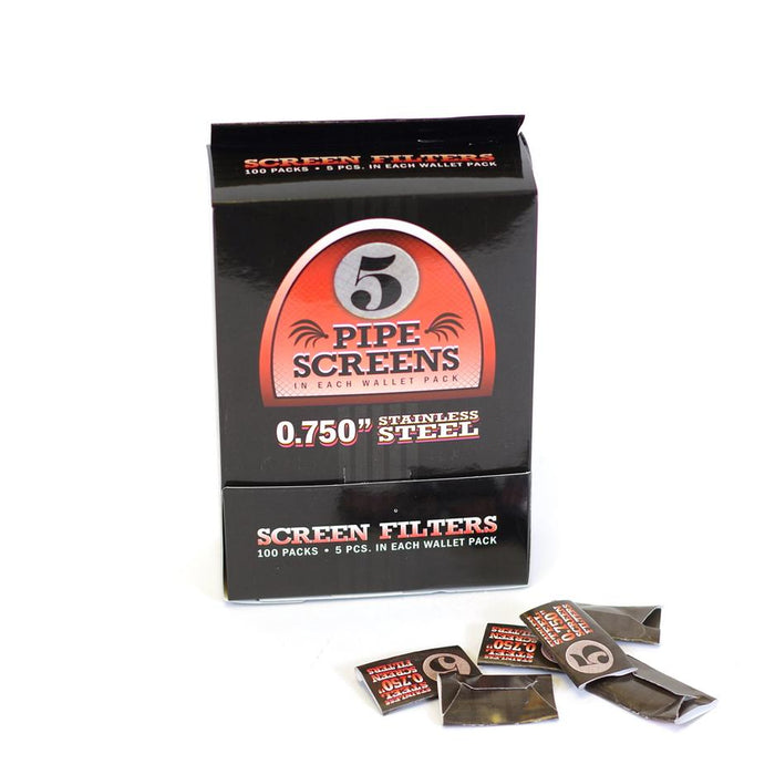 5 Pipe Screens 0.750" 5ct 100pk