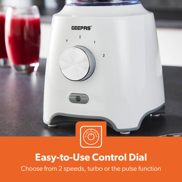600W High-Speed White Blender and Coffee Grinder