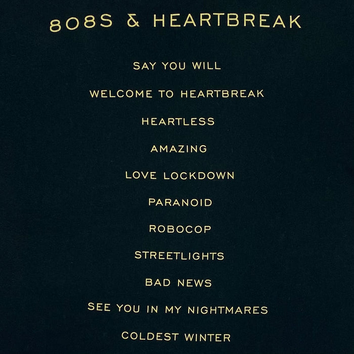 808’s & Heartbreak 2015 Hollywood Bowl Track-list Tee In Black