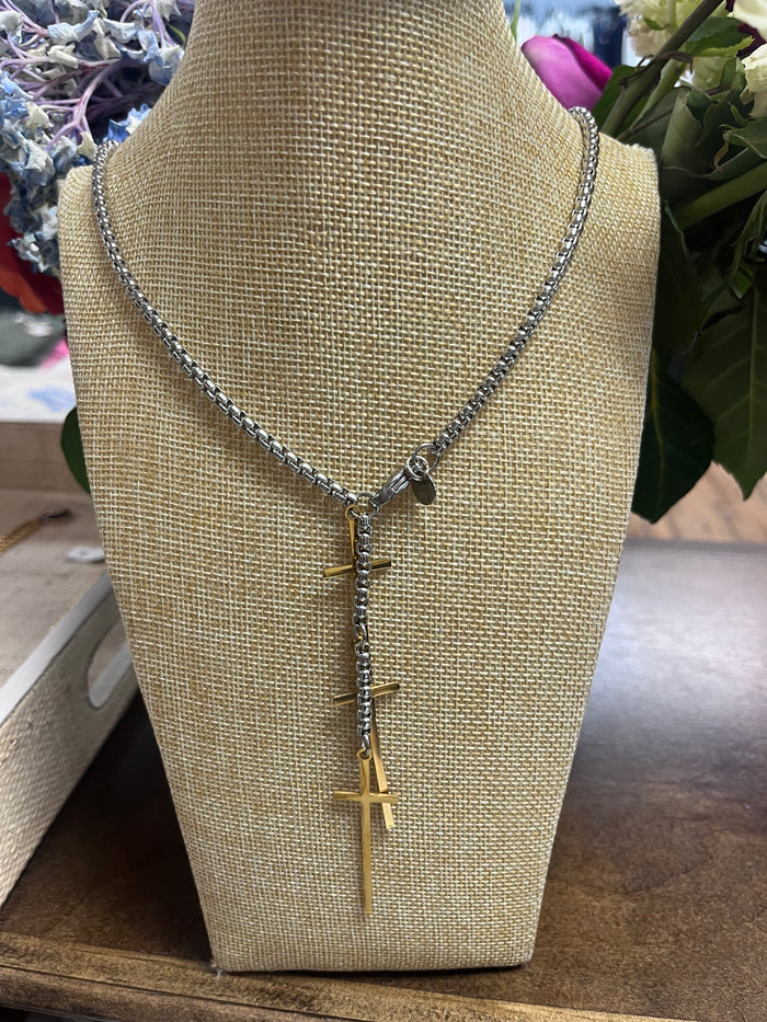 Finley Multi Cross Necklace
