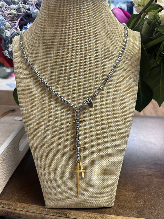 Finley Multi Cross Necklace