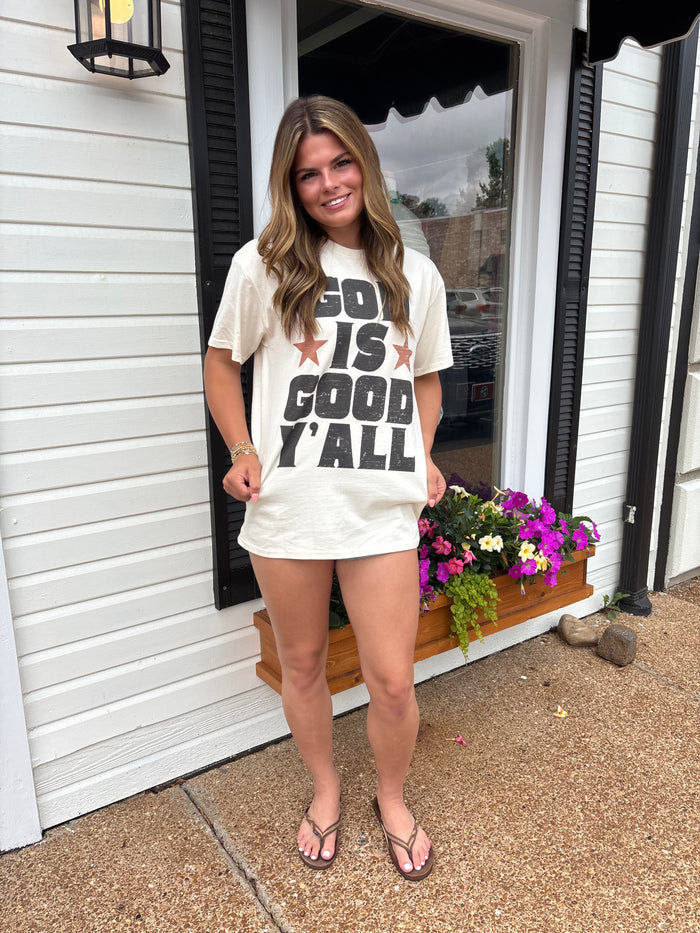 God Is Good Y'all Graphic Tee