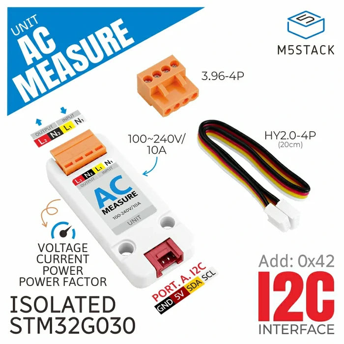 AC Measure Unit (HLW8032) - m5stack-store