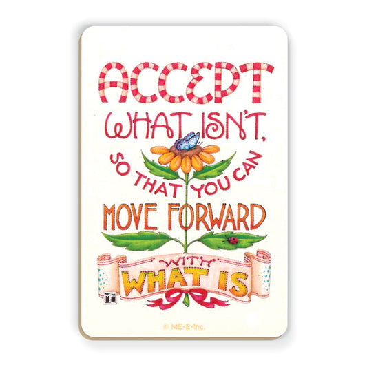 Accept Wooden Magnet