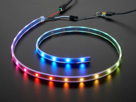 Adafruit NeoPixel LED Strip Starter Pack - 30 LED meter - Black [discontinued] by Adafruit - The Pi Hut