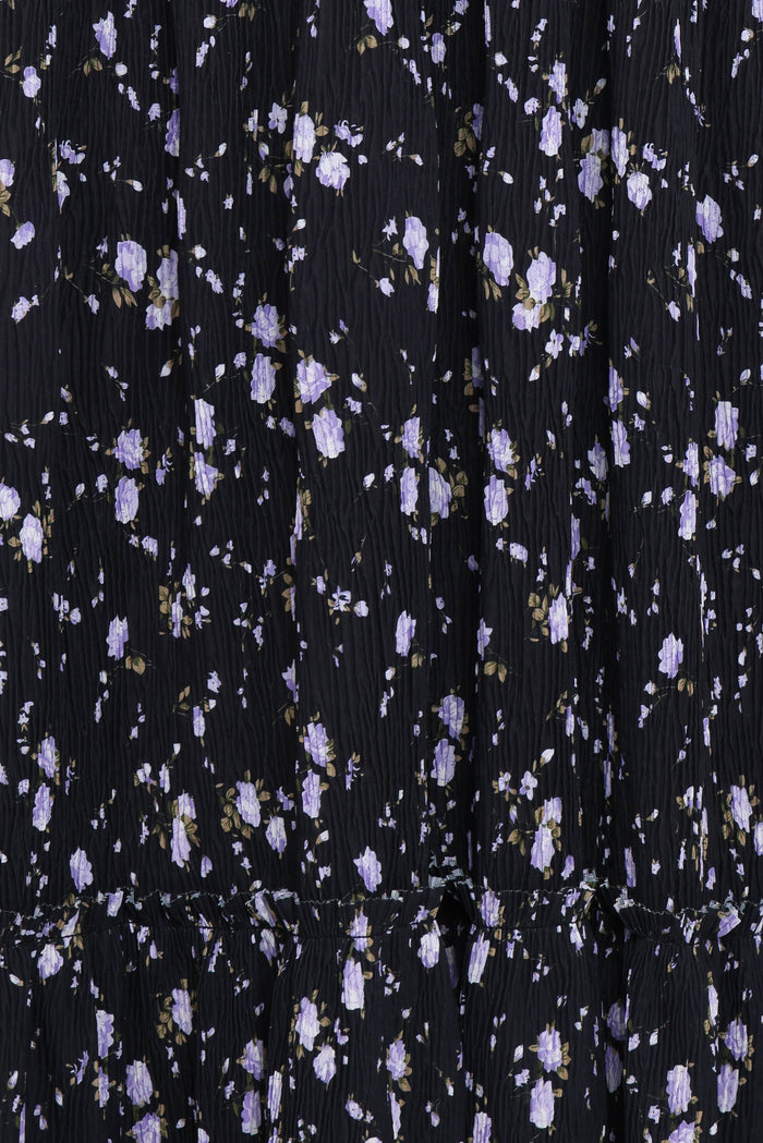 Petal and Pup USA DRESSES Adeline Maxi Dress - Black Floral