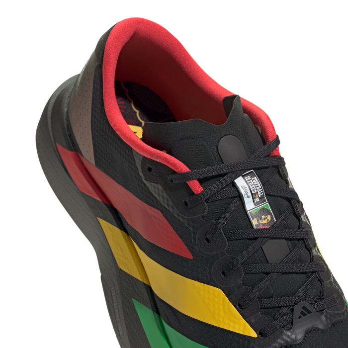 adidas Adizero Evo SL x Bob Marley Running Shoes | Core Black / Green / Yellow / Red | Men's