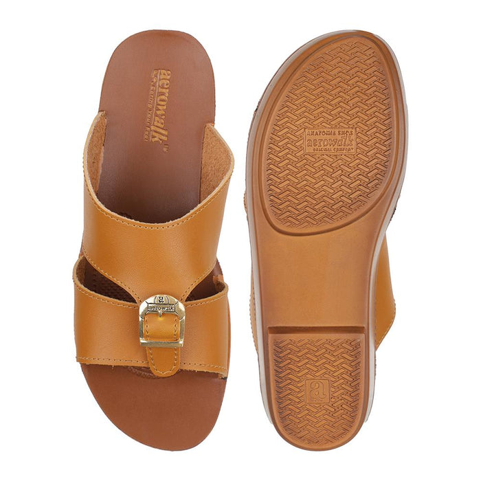 Aerowalk Men Slipper #5221 - TAN