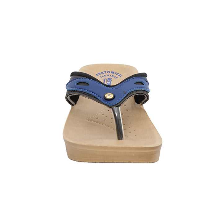 Aerowalk Women Slipper #08V5 - BLACK & BLUE