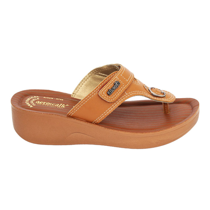 Aerowalk Women Slipper #AT08 - TAN