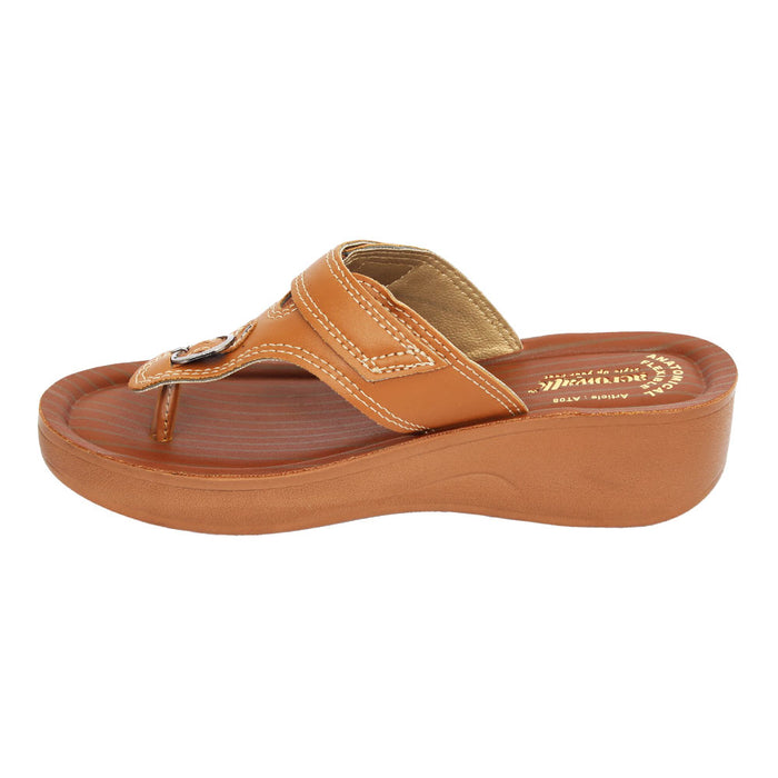 Aerowalk Women Slipper #AT08 - TAN