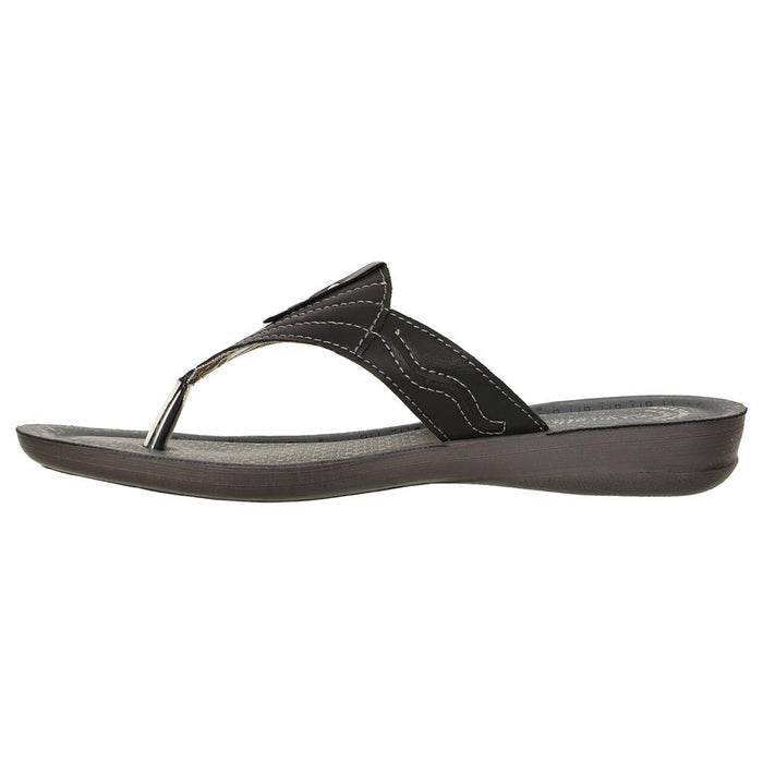 Aerowalk Women Slipper #BI85 - BLACK