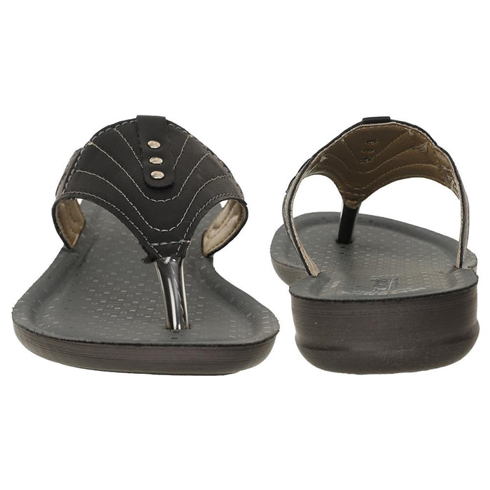 Aerowalk Women Slipper #BI85 - BLACK