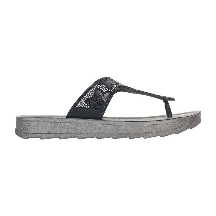 Aerowalk Women Slipper #DI15 - BLACK