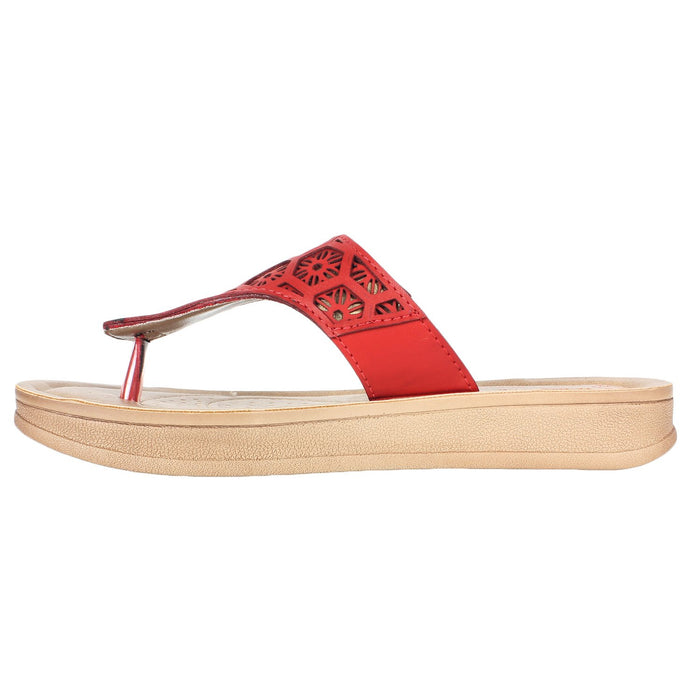 Aerowalk Women Slipper #DI27 - RED
