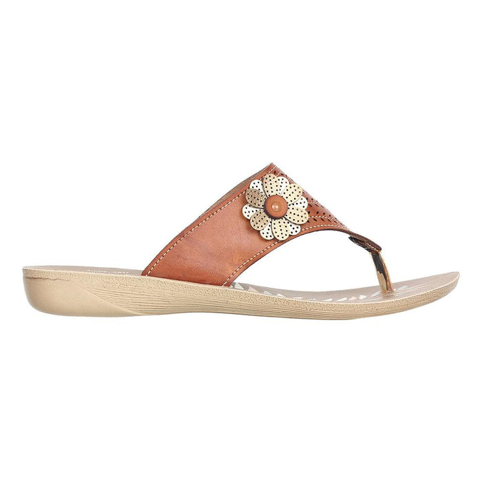 Aerowalk Women Slipper #NB37 - TAN