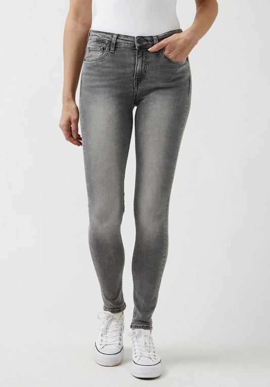 Buffalo Women Jeans Grey Denim Denim Pants Stretch