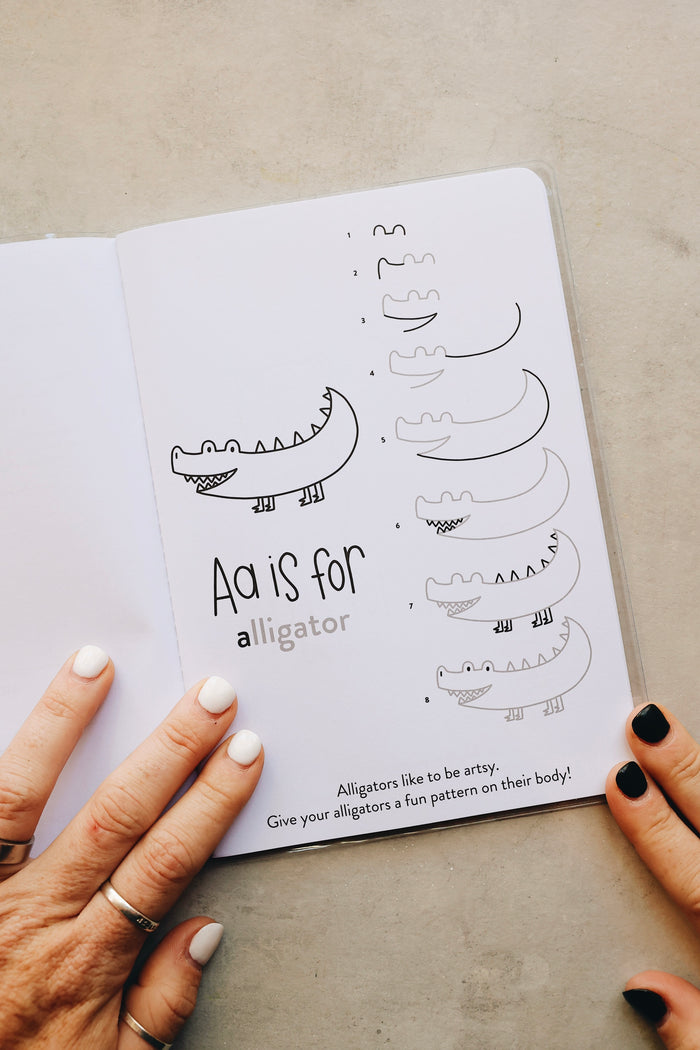 Alphabet How To Draw Activity Book