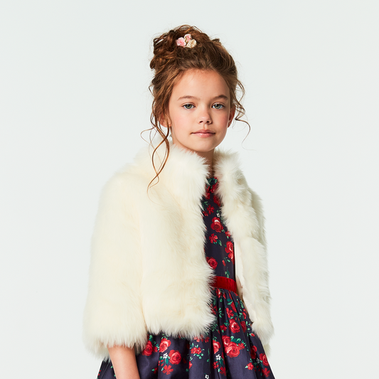 American Girl® x Janie and Jack Soft as Snow Fur Jacket for Girls
