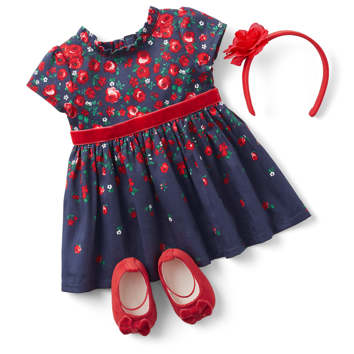 American Girl® x Janie and Jack Wrapped in Roses Party Dress for Bitty Baby® Dolls