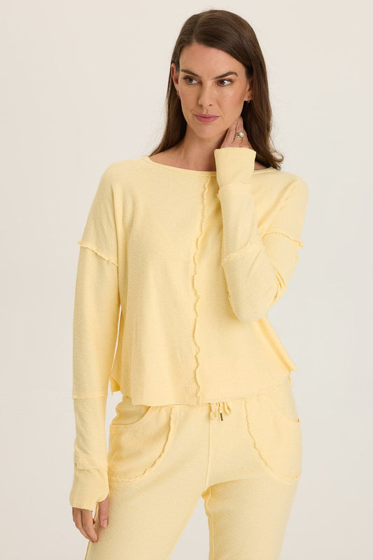 Wearables Annika Long Sleeve Boat Neck Top