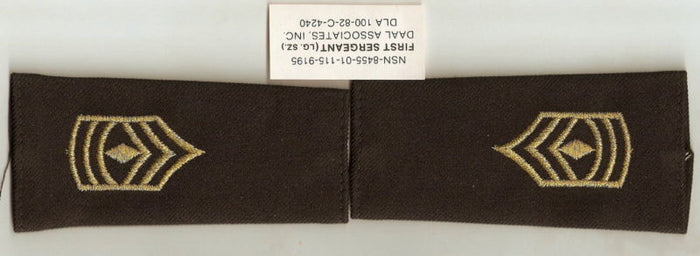 Army 1st Sergeant SGT Shoulder Boards / Patch