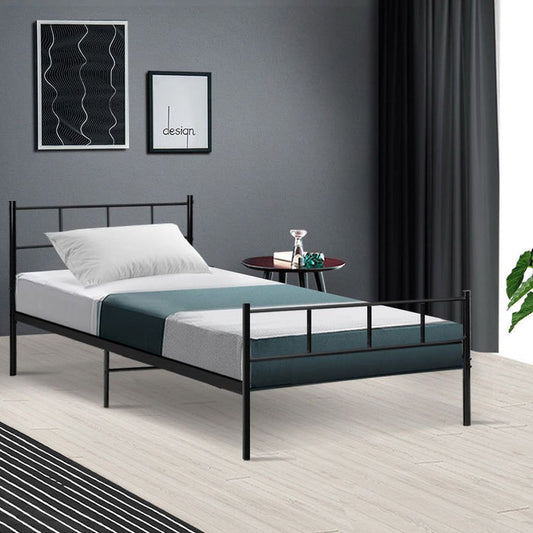 Artiss Bed Frame Single Metal Bed Frames SOL -Home Living Store - -