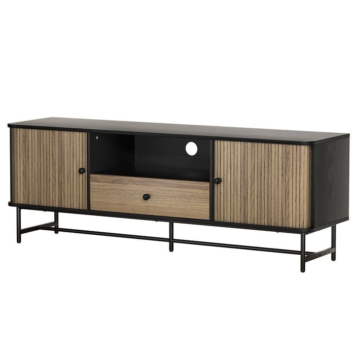 Artiss Entertainment Unit TV Cabinet 150CM Black Boris -Home Living Store - -