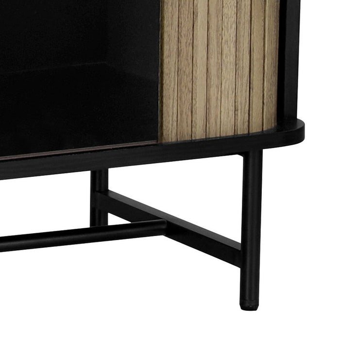 Artiss Entertainment Unit TV Cabinet 150CM Black Boris -Home Living Store - -