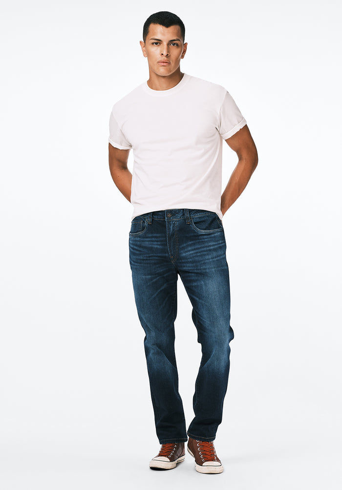 Buffalo Men Jeans Navy Denim Denim Pants Stretch