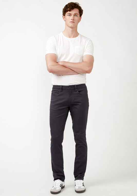 Buffalo Men Pants Grey Denim Denim Pants Stretch