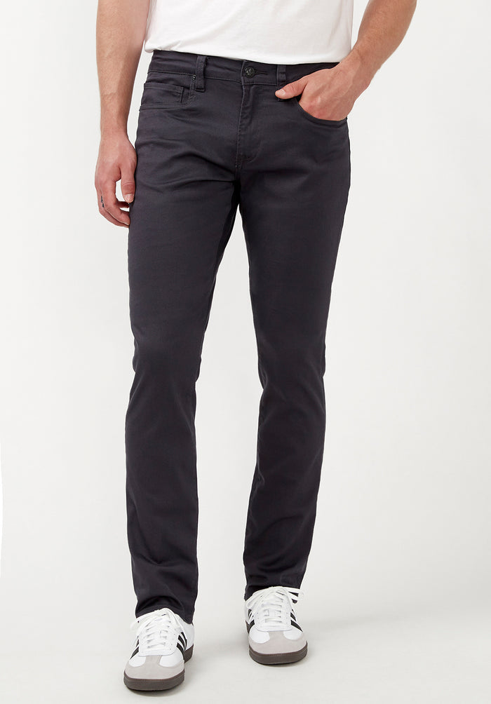 Buffalo Men Pants Grey Denim Denim Pants Stretch
