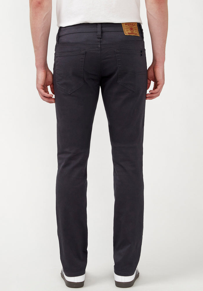 Buffalo Men Pants Grey Denim Denim Pants Stretch