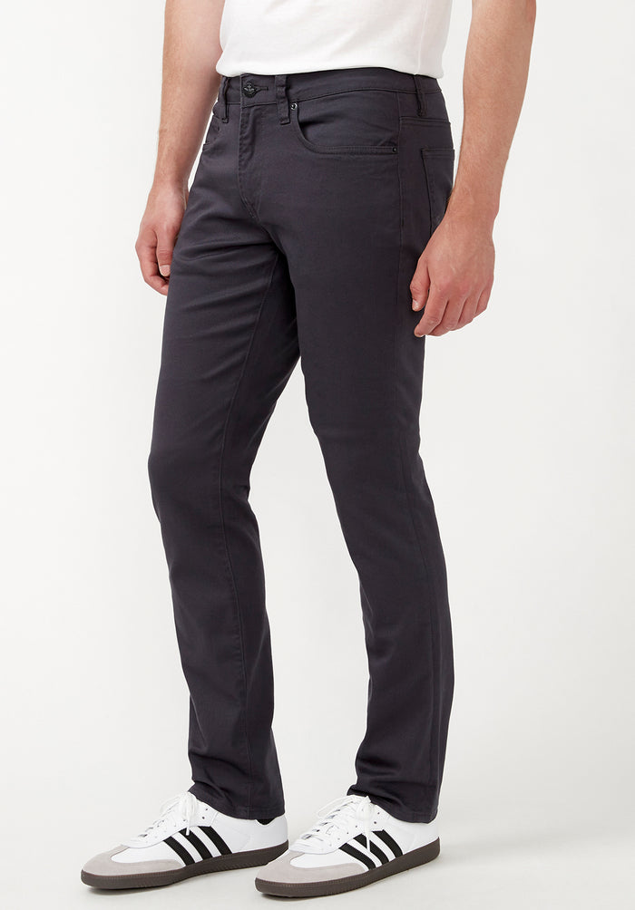 Buffalo Men Pants Grey Denim Denim Pants Stretch