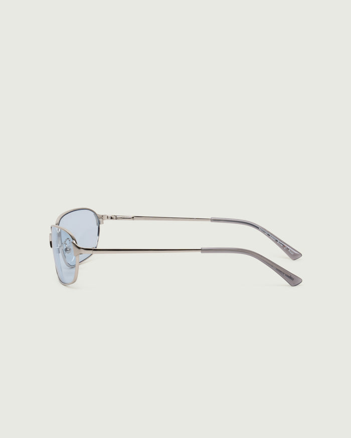 Silver Frost::Aspen Sunglasses rectangle Gray metal side