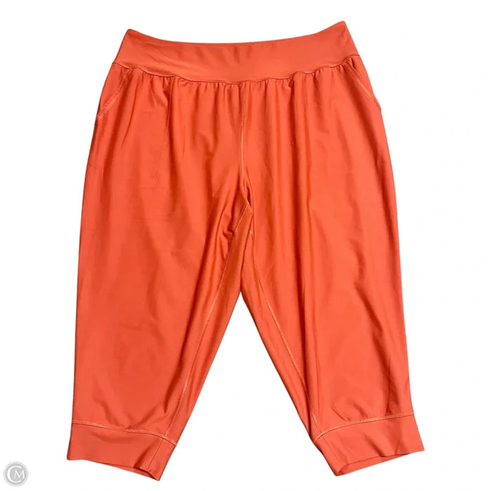 Athletic Capris By Old Navy In Orange, Size: 3x