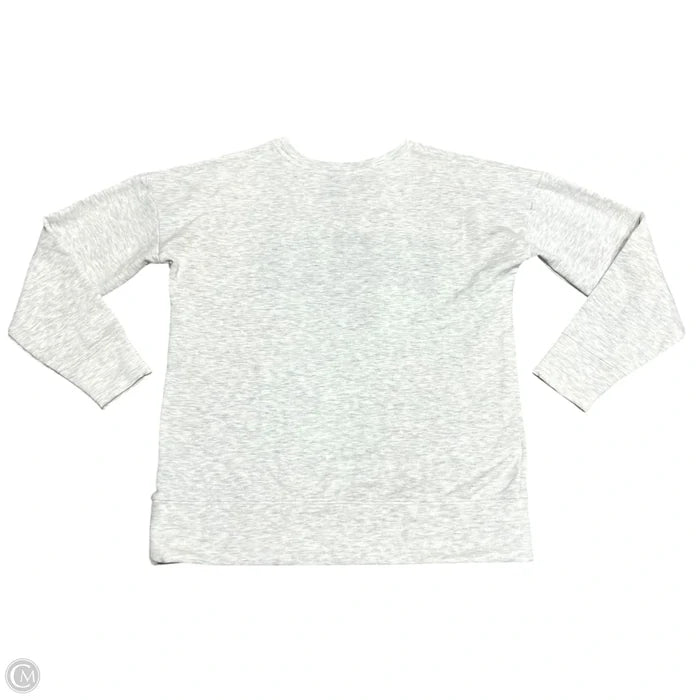 Athletic Sweatshirt Crewneck By Nfl In Green & Grey, Size: S